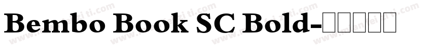 Bembo Book SC Bold字体转换